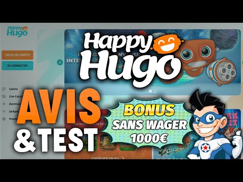 HAPPY HUGO CASINO 🤖 Avis &amp; Test (Bonus de 1000€ SANS WAGER)