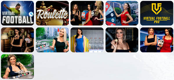 azur casino live games