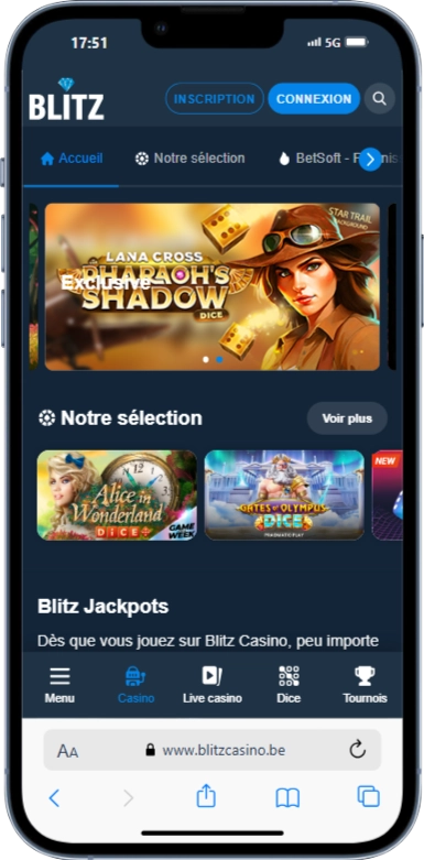 Blitz casino sur mobile