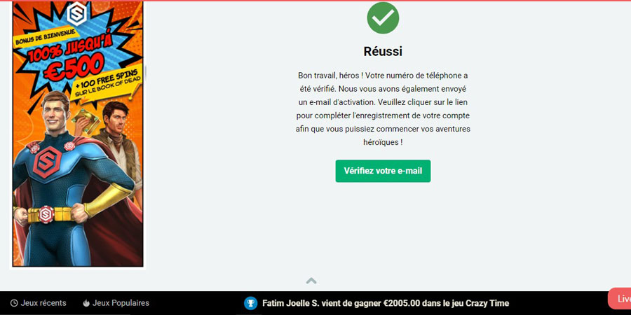 Remplir le formulaire