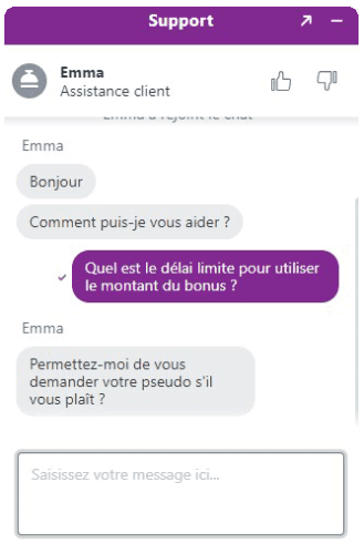 live chat arlequin casino