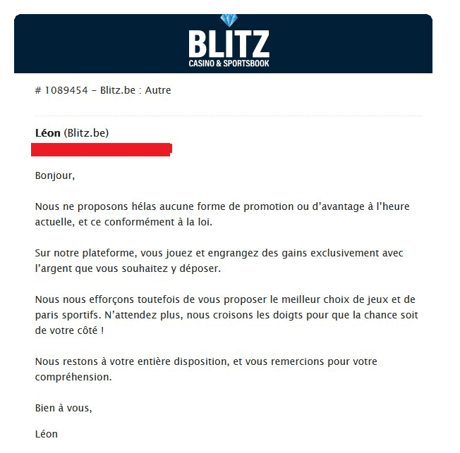 live chat bonus blitz casino