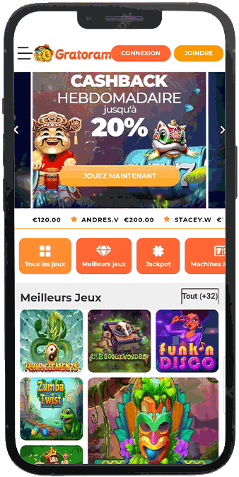 version mobile gratorama casino