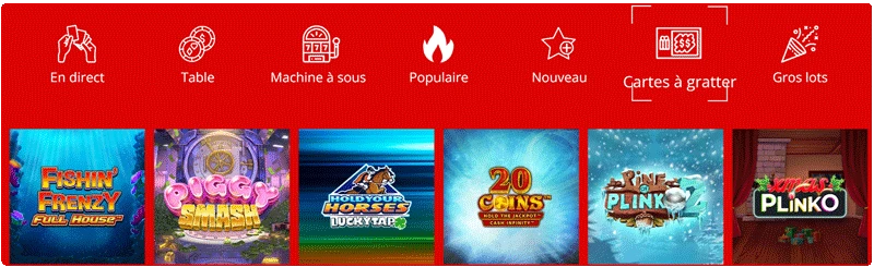 capture d'écran mini jeux captain spins casino