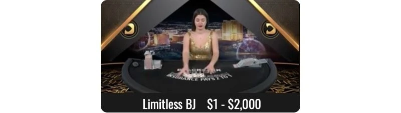 limitless blackjack sur truefortune casino