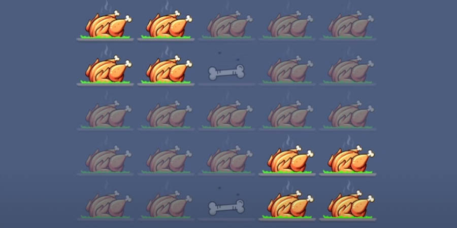 capture d'écran jeu du poulet mini jeux