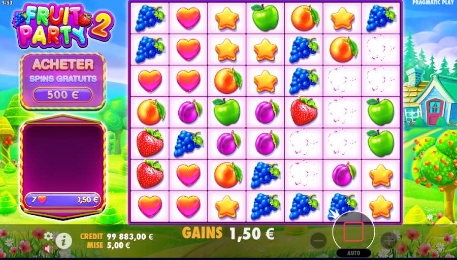 les combinaisons gagnantes #2 de fruit party 2