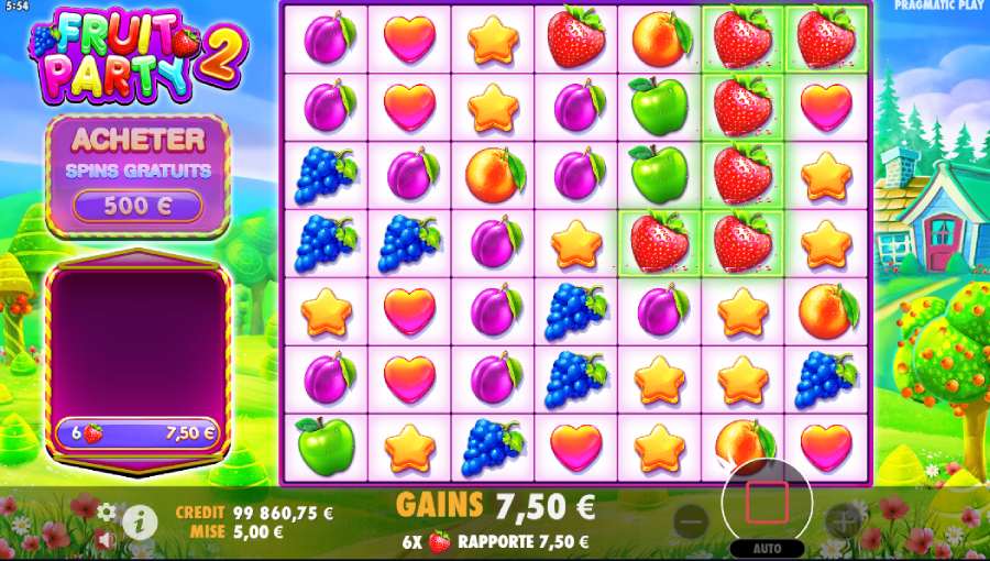 les combinaisons gagnantes #4 de fruit party 2