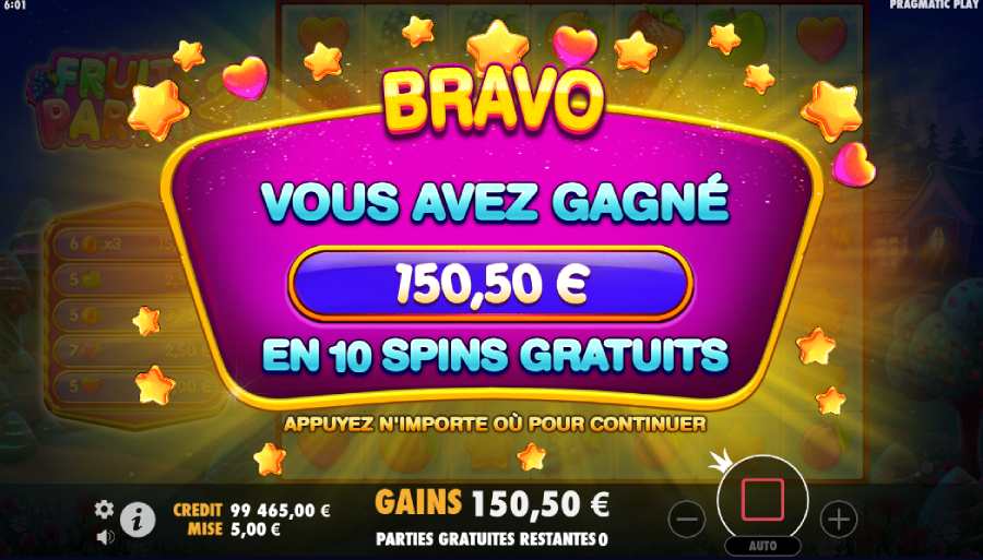 multiplicateur wild aléatoire #2 fruit party 2