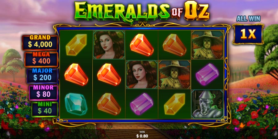 capture d'écran wizard games emeralds of oz
