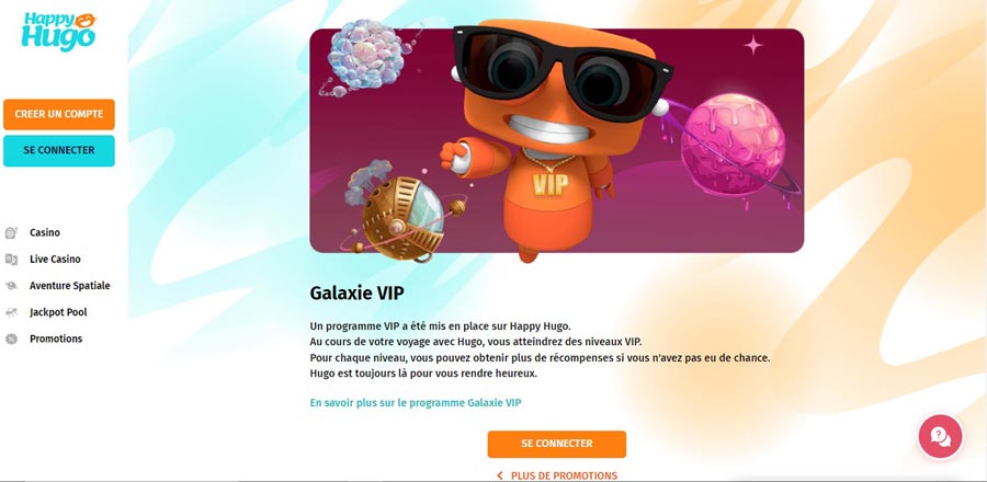 capture d'écran vip happy hugo