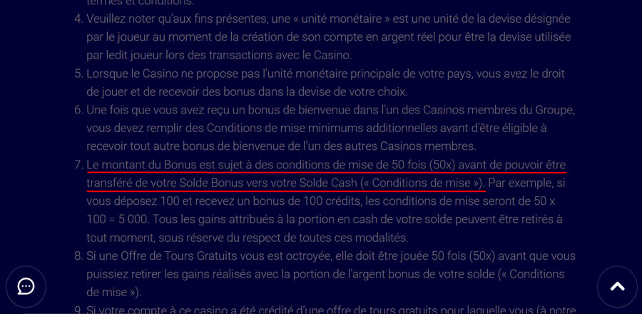capture d'écran bonus free spins spin galaxy