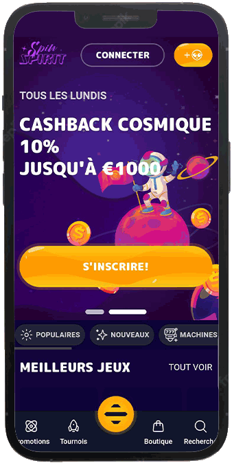 version mobile spin spirit casino