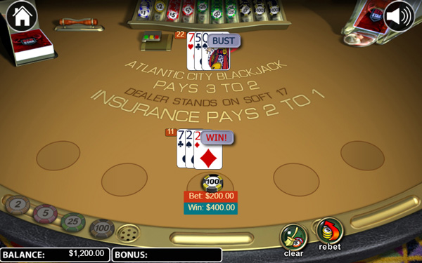 capture d'écran gain atlantic city blackjack 3