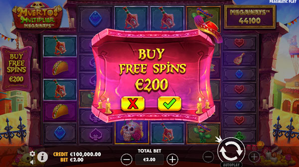achat free spin slot muertos multiplier