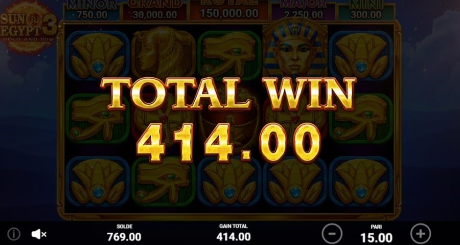 bonus 3 machine a sous sun of egypt 3