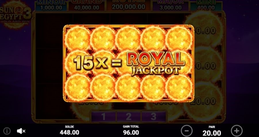 bonus 8 machine a sous sun of egypt 3