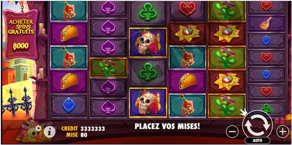 capture d'écran achat free spin slot muertos multiplier
