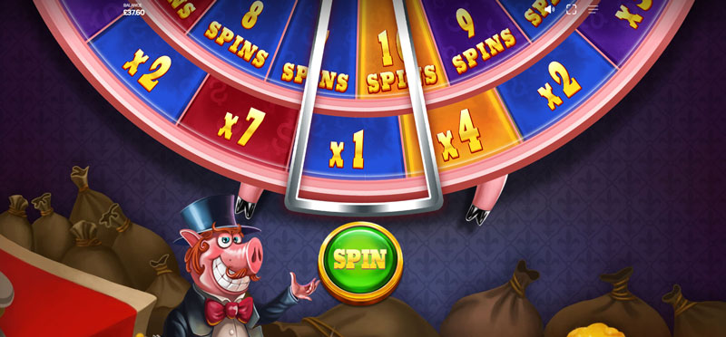 capture d'écran bonus free spins piggy riches megaways