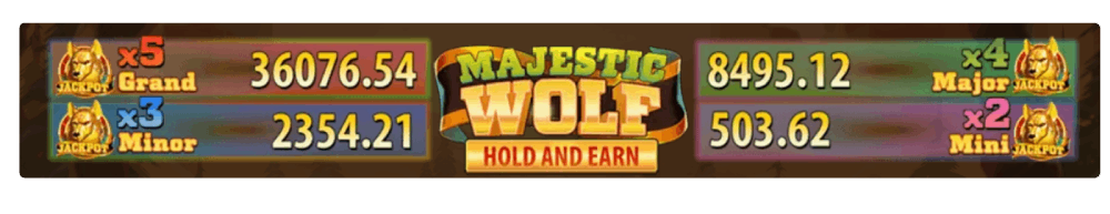 bonus jackpot progressif slot majestic wolf