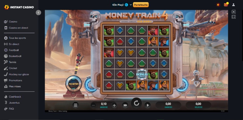 capture d'écran slot money train 4 instant casino