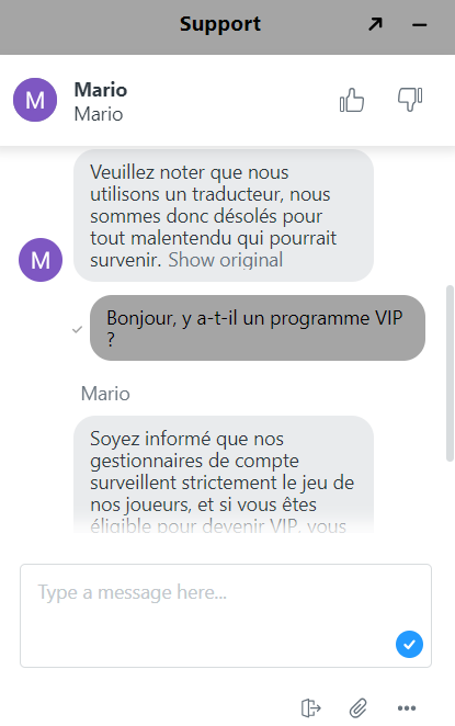 live chat instant casino