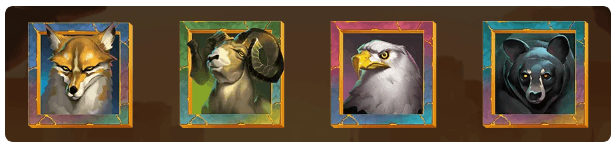 symboles majeurs slot majestic wolf