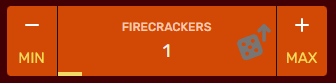 bouton firecrackers mini jeu lucky yuambo