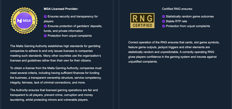 capture d'écran certifications platipus gaming
