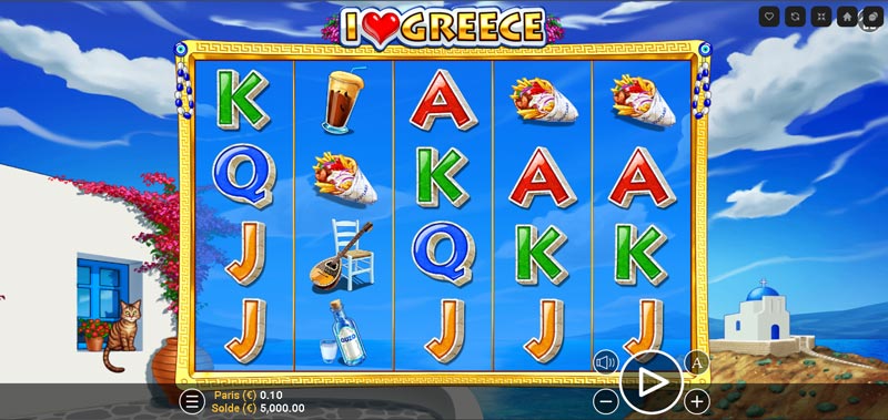 capture d'écran slot i love greece
