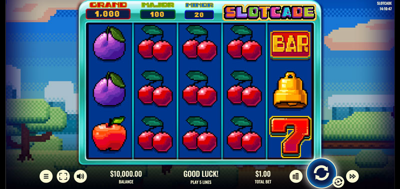 capture d'écran slot slotcade