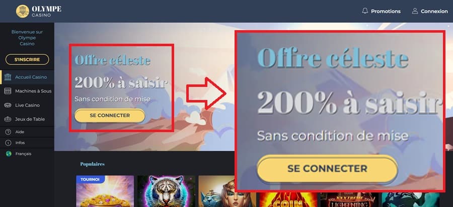 olympe-ecran-d'accueil-casino-sans-wager