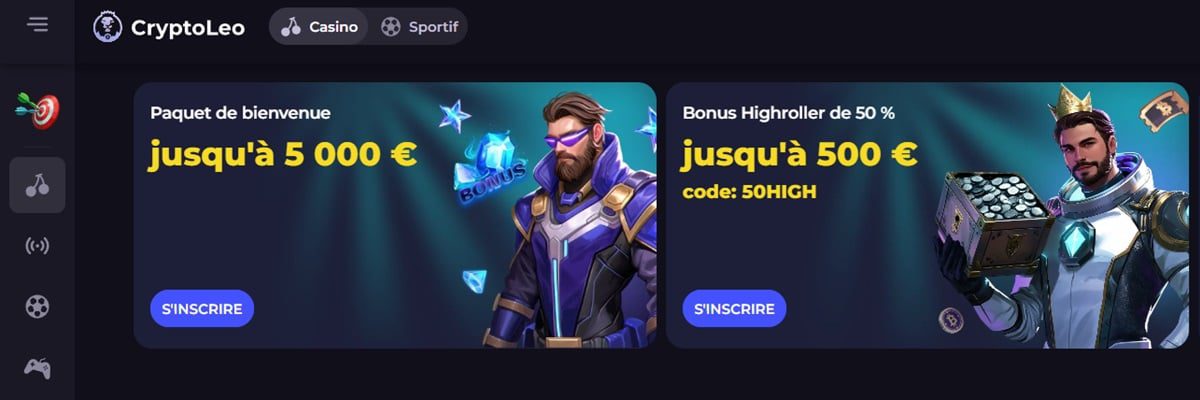 Bonus sur Cryptoleo 