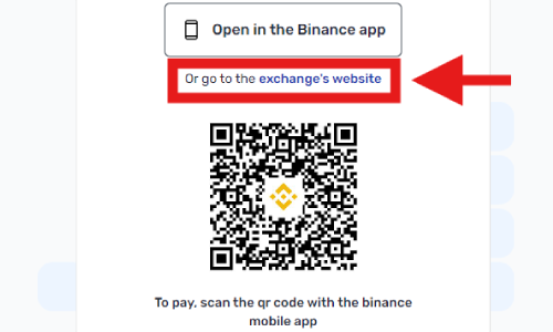 Ou rendez-vous sur Binance website