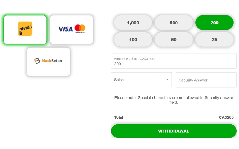 Sélectionnez votre mode de paiement