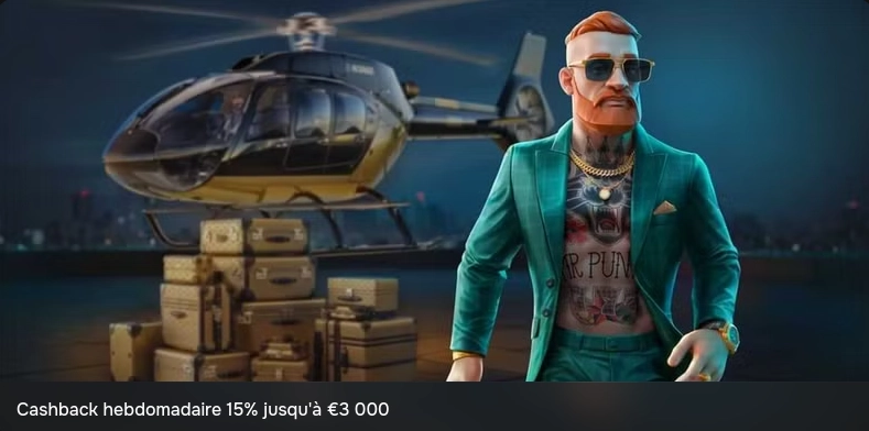 Cashback hebdo vip sur mrpunter casino