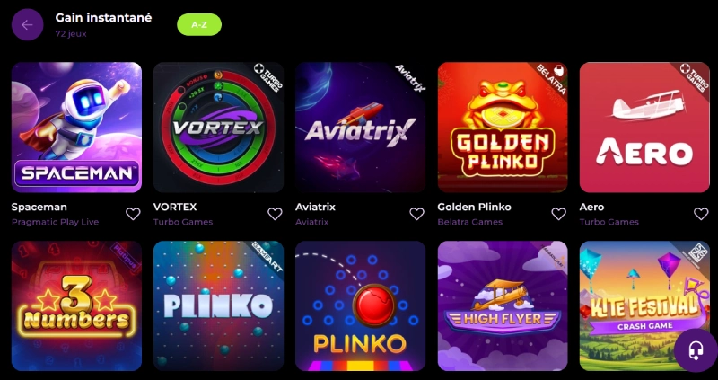 Les mini jeux sur SpinMama