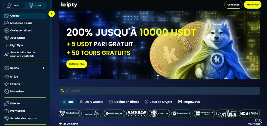 kripty casino sans vérification