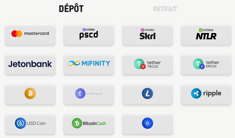dépôt sur FezBet Casino