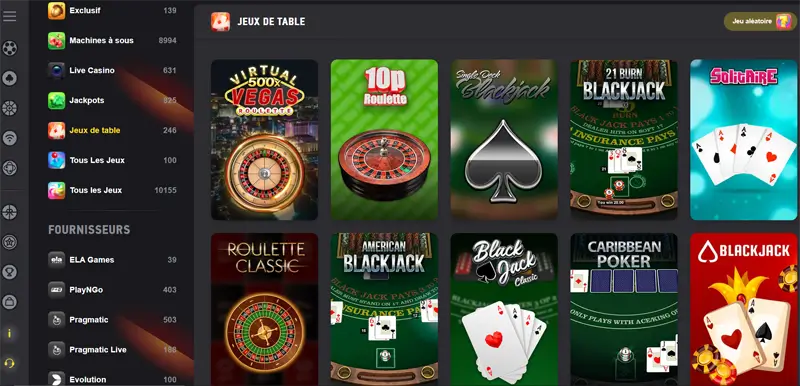 jeux de table fezbet